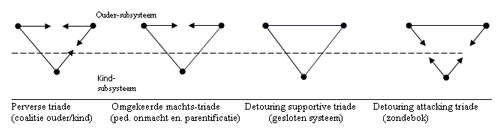 Afbeelding van een triadische systeemtekening.